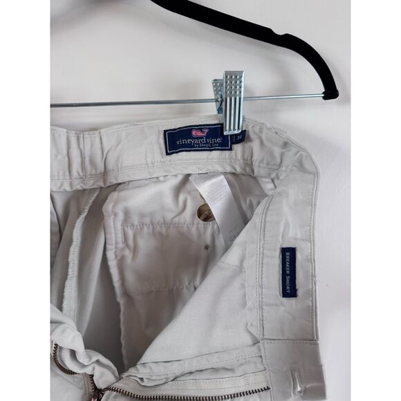 Vineyard Vines Breaker Shorts Khaki Size 30 7" inseam VGUC - Picture 3 of 4